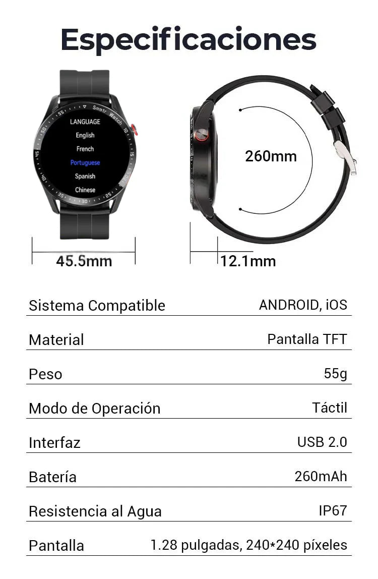 SMARTWATCH HW8 + AURICULARES + Envío grátis