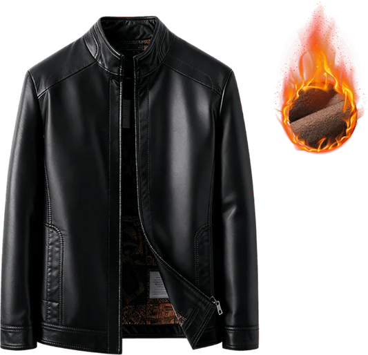 Chaqueta de cuero con forro térmico + envio grátis + regalo