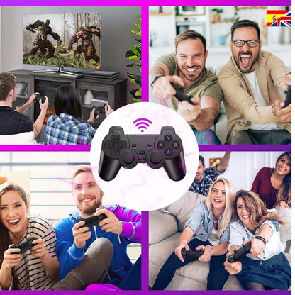 Consola HDMI Stick ORIGINAL: ¡Más de 20.000 juegos y 15 Emuladores con 2 Mandos Inalámbricos!