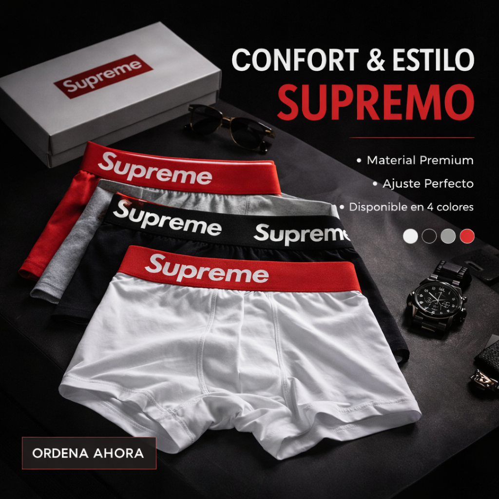 OFERTA BÓXER SUPREMO X12 - COMPRE 6 Y LLÉVESE 12 + 12 Calcetines+ Envío gratis + REGALO