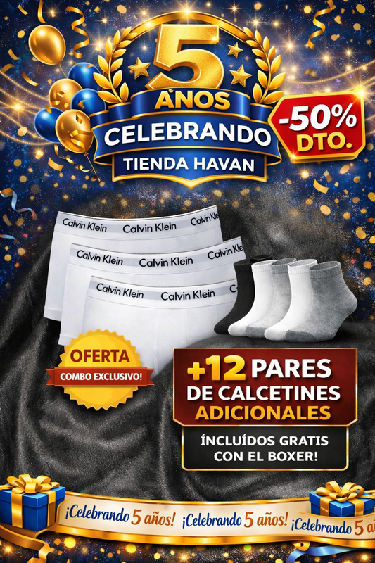 🔥OFERTA BÓXER Calvin Klain X12 - COMPRE 6 Y LLÉVESE 12 + 12 Calcetines + Regalo