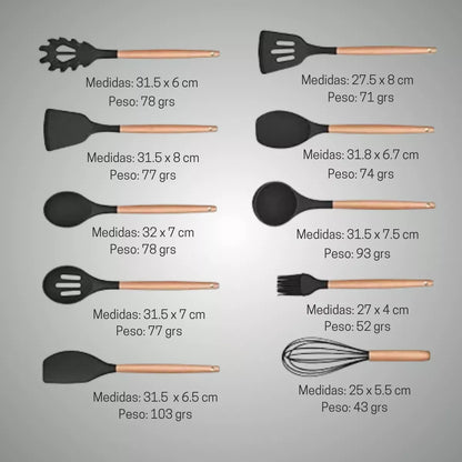 MasterChef Pro™ - Set de Instrumentos de Cocina de Silicona